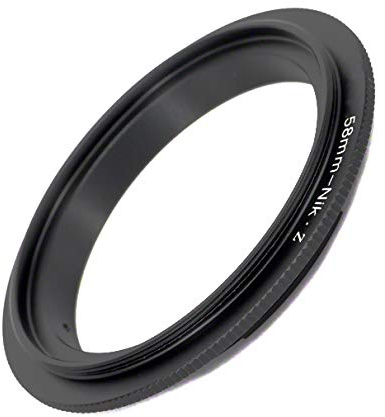 Compatible with Nikon Z Z6 Z7 58 mm Retro Adapter Macro Reverse Ring 58 mm Lens