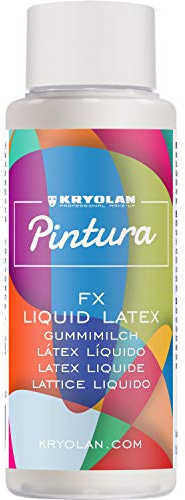 Kryolan Pintura FX Liquid Latex Latexmilch, 30 ml - ideal für Party, Karneval, Fasching, Halloween, LARP & Make-up Artists
