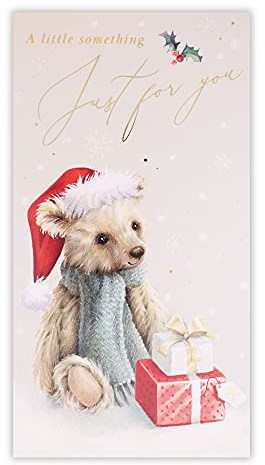 Clintons: Weihnachtskarte mit Bären-Motiv und Schal 1171302 Mehrfarbig 101 x 190