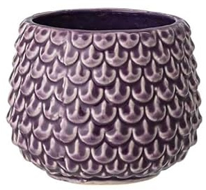 Nordring Maceta Pino - Macetero Decorativo Redondo para Flores e Plantas para Interiores S (9,5 cm ø), Violeta, Cerámica