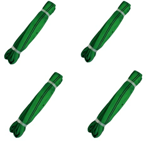 4 x Rundschlingen 2 to Tragfähigkeit 1,5 m Nutzlänge Hebeschlinge Kranschlinge Rundschlinge Kran Hebegurt