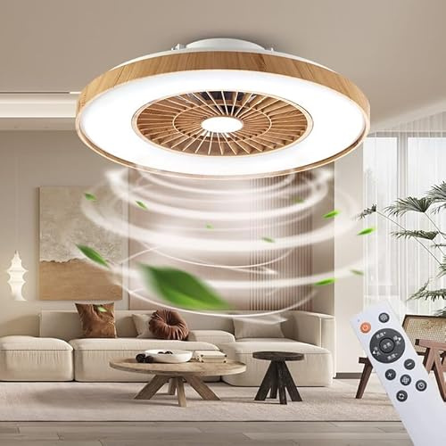 TMKOO Deckenventilator Mit Beleuchtung LED Deckenleuchte mit Ventilator Fernbedienung Fan Deckenlampe Dimmbar 58W Decke Lampe Leise Ventilator Für Esszimmer Wohnzimmer Schlafzimmer Kinderzimmer