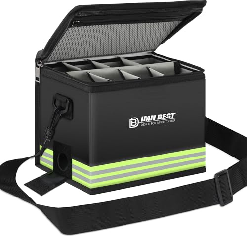 ImnBest Lipo Safe Bag Fireproof, Explosion-proof Bag, Large Capacity, Fireproof Safe, Lipo Battery Storage Box, Protective Safe Bag for Charging and Storing, with Robust Handle and Mesh Bag