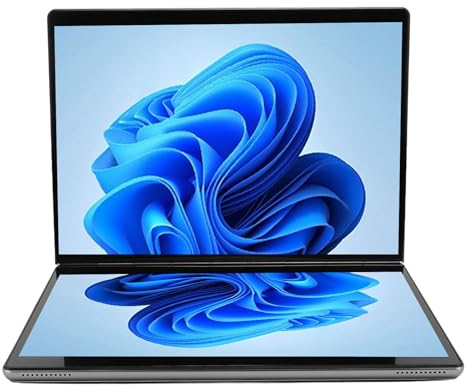 2 in 1 Convertible Laptop, 13,5 Zoll 2,5K Dual Touchscreen, N 4 Prozessor, UHD Grafik, LPDDR5 16GB, SSD NVMe, Webcam, Stereolautsprecher, WLAN, BT, 9000MAh, Windows 11