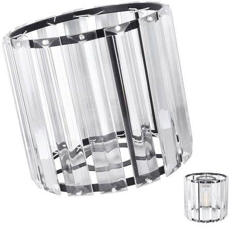 WHAMVOX Drum Lampshades Crystal Lampshade Iron Art Accessories European Ceiling Light Cover Shade Replacement Wall Light Shades Ceiling Lamp Cover