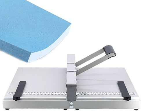 NINGXUE Plieuse Manuelle, plieuse de Papier avec règle de positionnement, plieuse de Papier Robuste de Bureau pour Cartes de vœux, brochures, Papier Photo