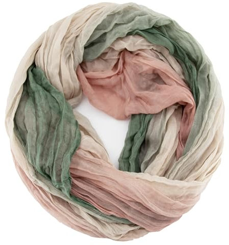 Gloop Damen Schal leichter Loop schal Schlauchschal Tuch mit Farbverlauf Viele Farben