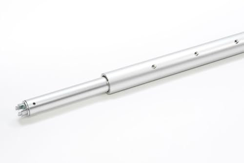LOADCARE Rundsperrbalken, Sperrstange, Klemmbalken, Kombizapfen für Stäbchenzurrschiene und Airlineschiene 400 daN, 2 Längen Aluminium (1,44-1,89 m)