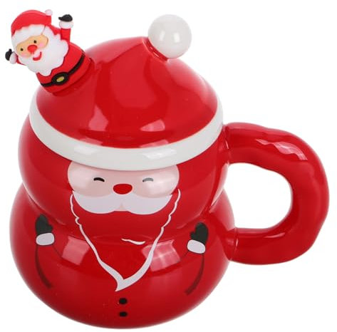 COLLBATH Keramik-weihnachtsmann-tassen Mit Tierfigur Festliche Tasse Für Büro Und Zuhause