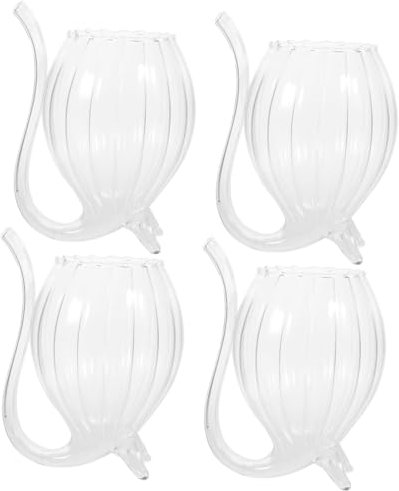 Alipis 4piezas Copa De Vino De Vampiro Creativa De Vidrio Transparente Para Fiestas Copas De Vino Para Uso Casa De Para Regalos