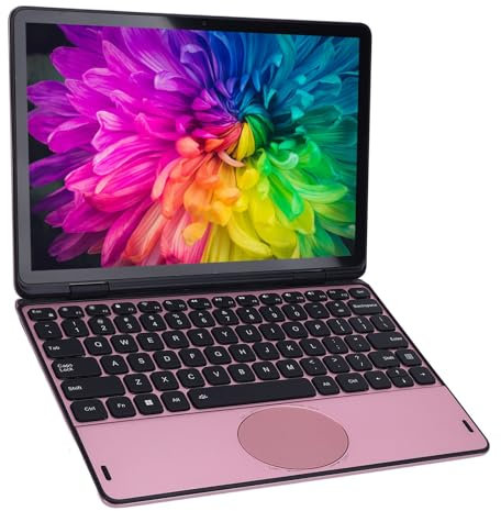 YUEHISY 11 Pollici di Laptop Touchscreen, Computer Portatili Convertibile a 360 Gradi, 32 GB DDR4 128G M.2 SSD, Wifi a Doppia Fascia, Sblocco di Impronte Digitali, 3,40 GHz (Spina europea)