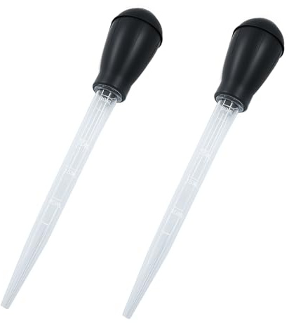 Murtenze 2 Pack Manual Fish Tank Water Changer Aquarium Dropper, Black Clean Pipette Dropper Waste Remover, Mini Gravel Cleaning Straw for Aquarium Cleaning/Aquarium Owners