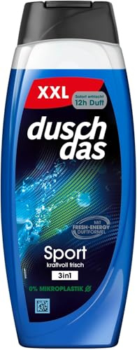 Duschdas 3-in-1 Duschgel & Shampoo Sport XXL Duschbad mit Fresh-Energy-Duftformel sorgt für einen erfrischenden Start in den Tag 450 ml (Packung mit 5)
