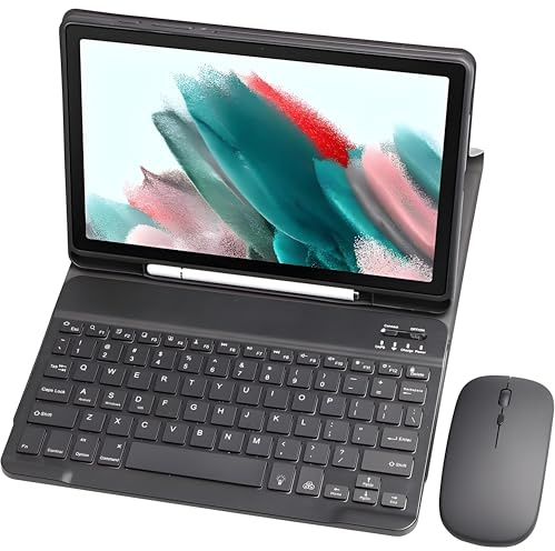 TSATAULE Tastiera Custodia per Samsung Galaxy Tab A8 10.5 2022, Italiano QWERTY Rimovibile Bluetooth Tastiera (SM-X200/X205/X207), Nero