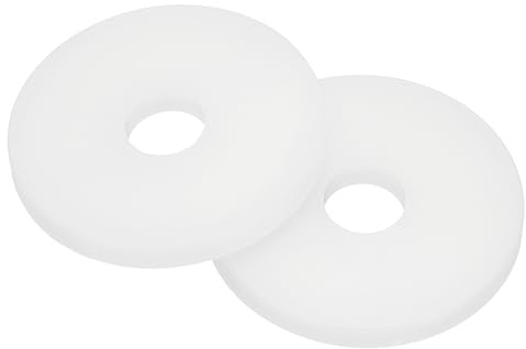 QUARKZMAN Arandelas Planas De Nylon M5 x 5mm DI x 20mm DE Redondas Lisas Para Grifos Domésticos Tuberías Mangueras De Agua Blancas Paquete De 50