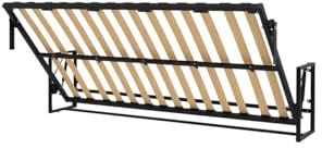 Wallbedking Letto a Scomparsa Morphy Classic - Sistema multifunzionale modulare SizeFlex & TypeFlex, letto a scomparsa salvaspazio ed estensibile con moduli divano (120x190 cm, Orizzontale)