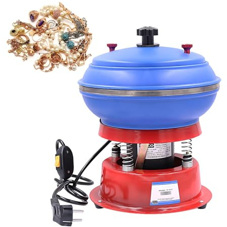 Artigianato Oggetti Buffing-Digitale Buratto per Pietre Strumento,Regolazione Ampiezza Peso Eccentrico Buratto Vibratorio,Polivalente Lotto Macchina Levigatrice-Gomma
