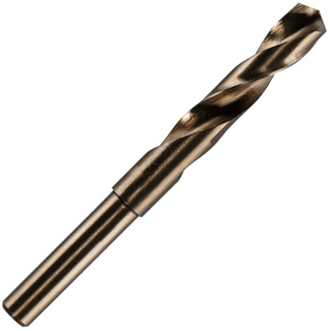 Rennie Tool - 14mm HSS Cobalt Blacksmith Drill Bit/Reduced Shank Drill | For Stainless Steel, Hard Metals, Steel, Cast Iron, Aluminium & Non-Ferrous Metals. 1/2 (12.7mm) Shank