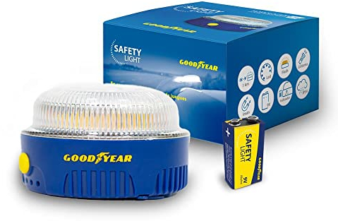 Goodyear Safety Light, Luz de emergencia para coche homologada, Señal v16