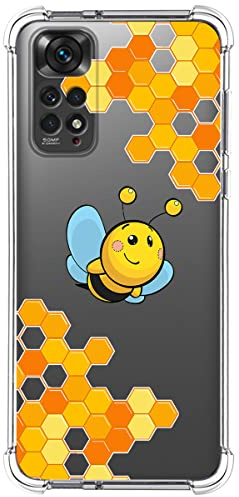 Tumundosmartphone Coque Silicone Anti-Chocs pour Xiaomi Redmi Note 11/11s Design Dessins - Abeille