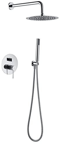 IMEX - Duschuppsättning, Monomando Dusch Kit Infälld vägg - 2-vägs - LINE SERIE Krom - GPD038