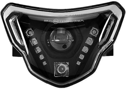 Frontscheinwerfer Motorrad Scheinwerfer Motorradzubehör Lichter mit kompletter Devil Eyes-Montage Für BMW G310R 2016-2022