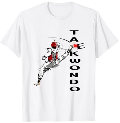 Love Taekwondo Hommes Shirt Taekwondo Lovers Femmes et Filles T-Shirt