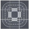 HUIZDQ 9 Piece Road Base Plates, City Street Road Building Baseplate Toys Compatible with All Major Brands, For Ages 3 and Up, 4 Curves, 4 T-Junctions, 1 Crossroad, 10 x 10 (Grey)