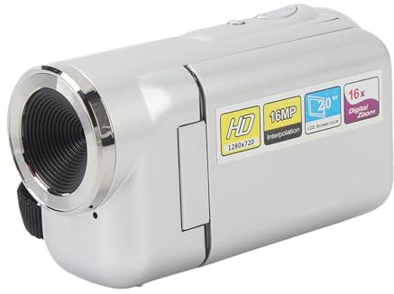 Caméscope pour Enfants, Enregistreur Vidéo Numérique Portable 16MP 1080P HD avec Zoom Numérique 16X, écran LCD TFT 2 Pouces, pour Enfants Garçons Filles Youtube DV Caméscope