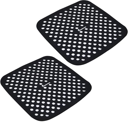 MasterPRO FOODIES COLLECTION - Set 2 tappetini forno in silicone 19x19 cm - Distribuzione uniforme del calore - 100% antiaderente e resistente - Facile da pulire