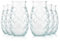Juego de Vasos cristal grandes para coctel. Vaso Tiki piña mojito ananas divertidos para cocteles sangria o bebidas frias con formas 700ml 6x Vasos originales largos con pajitas de cristal