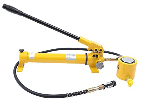 Martinetto idraulico da 30 tonnellate + pompa manuale CP-700, kit di alimentazione porta idraulica a basso profilo, mini martinetto di sollevamento industriale con cilindro idraulico portatile, cors