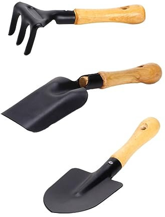 TOYANDONA 3stücke Teiliges Mädchen-gartenwerkzeugset Mini- Rechen Bonsai-Werkzeuge Für Lernhilfe Für Pflanzenpflege Und Gartenarbeit