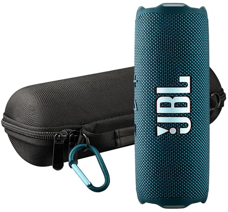 JBL Flip 7 Portable Bluetooth Speaker (Blue) | Bold Pro Sound with AI Sound Boost, 16-Hour Playtime, IP68 Waterproof & Dustproof, Auracast Multi-Speaker Pairing + Travel Case