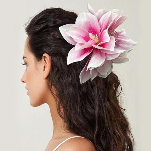 Blumenhaarklammer Haarklammern Blumen Haarklammer Blume Haarspange Groß Haarspangen Damen Blumenhaarklammern Hawaii Haarschmuck Blumen Haarclip Blumenklammern Mädchen Flower Hair Clip Floral Claw Clip