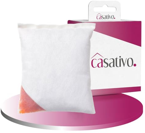 Casativo Auto Luftentfeuchter Kissen - 3er-Set - Wiederverwendbar – Luftentfeuchter gegen Feuchtigkeit & beschlagene Scheiben – 500 g Granulat mit Farbindikator