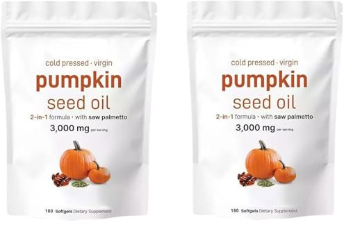 Huile De PéPins De Courge Lenoria Au Palmier Nain, Pour Hommes Et Femmes, Favorise La Croissance Et La Chute Des Cheveux.,2pcs