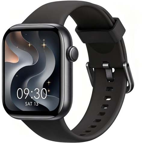 AcclaFit Montre Connectée Homme Femme avec Appels Bluetooth, Écran 1.85 HD Smartwatch Sport (140+ Modes), Cardiofréquencemètre, Moniteur de Sommeil, Étanche IP68 pour Android iOS