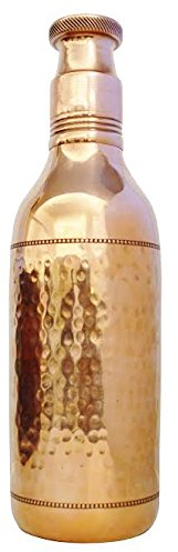 Zap Impex Reisende reine Kupfer Luxus Wasserflasche für gesundheitliche Vorteile - Designer Wasser Pitcher Flasche