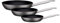 GSW 166652 Avanti Lot de 3 poêles en acier inoxydable carbone Noir