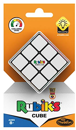 Thinkfun Rubik's Cube, der original Zauberwürfel 3x3 von Rubik's - Verbesserte, leichtgängigere Version, ideales Knobelspiel für Erwachsene und Kinder ab 8 Jahren