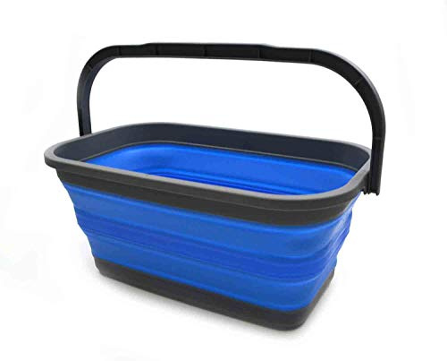 SAMMART 11,6L zusammenklappbarer Eimer (Blau, 1)