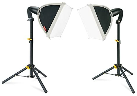 LINCO Lincostore Mini Softbox Lighting Kit 8x8inch, Table Top Photography Lighting for Studio Lighting, Portable Small Softbox Light for Photography Video Portrait Table Top Desk Light