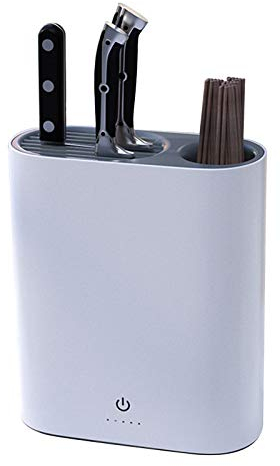 Bloc à Couteaux Vide Stérilisable, Bloc de Couteaux Arrêt automatique avec fonction de séchage à 70 ℃ pour Un Rangement sûr des Couteaux Support de Couteaux