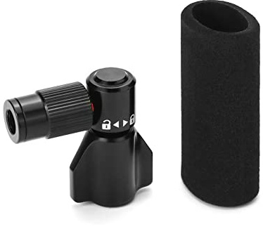 QWORK CO2-cykelpump, för Presta & Schrader-ventiler, CO2-cykelpump med hylsa för MTB-racercykel, utan CO2-patroner