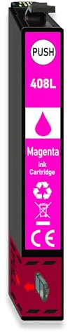 408L Magenta Druckerpatrone kompatibel mit Druckern von Epson (kein Original) – ersetzt 408 / 408L / 408XL – 1x Magenta für Workforce Pro WF-C4310 / WF-C4810 / WF-C4310DW / WF-C4810DTWF