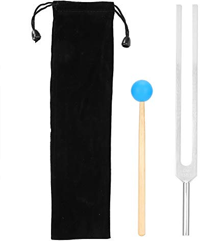 ANKROYU 136,1 Hz Yoga-Stimmgabel aus Aluminiumlegierung, Sound Healing Therapy Tools, Stimmgabel-Kit Mit Hammer Zum Ausbalancieren von Musikinstrumenten