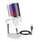 FIFINE USB Gaming Microfono para PC Mac PS4 PS5, RGB Condensador Micrófono per Streaming, Podcasts, con Control RGB, Mute Touch, Conector para Auriculares, Filtro Anti-Pop