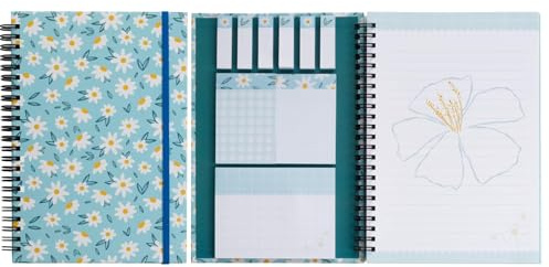 Cuaderno Adhesivo A5, cada uno con 9 blocs de notas adhesivas decoradas y un práctico cuaderno, blocs de notas autoadhesivas, regalo de agradecimiento para maestros, blocs de notas para escritura