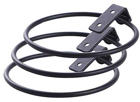 CROKZ 3pcs Plant Pot Hangers, Home Garden Flower Pot Rack Wall Mounted Plant Holder for Indoor Outdoor/Black/Large/634